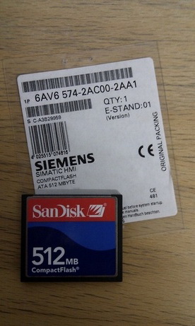 Compact Flash Card for Simatic panels